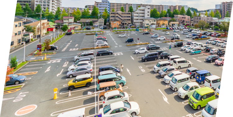 商業施設の駐車場警備